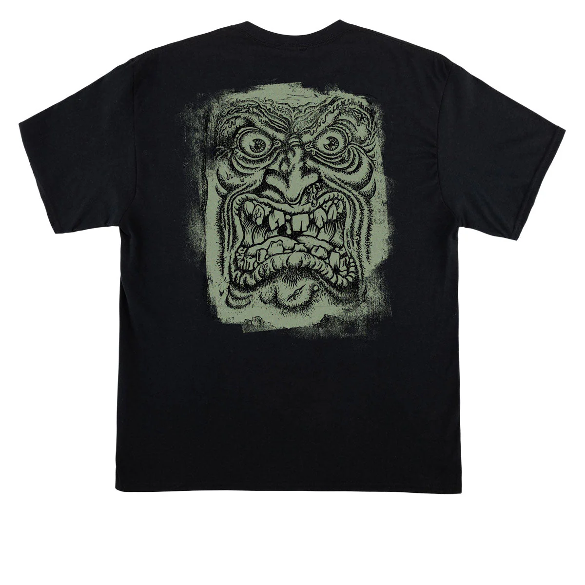 Santa Cruz Roskopp Block Face T-Shirt - Black