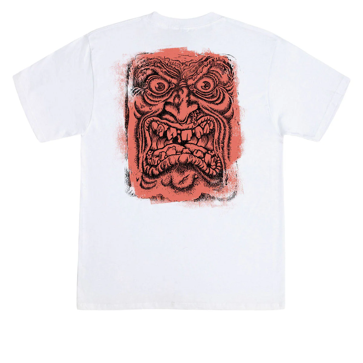 Santa Cruz Roskopp Block Face T-Shirt - White