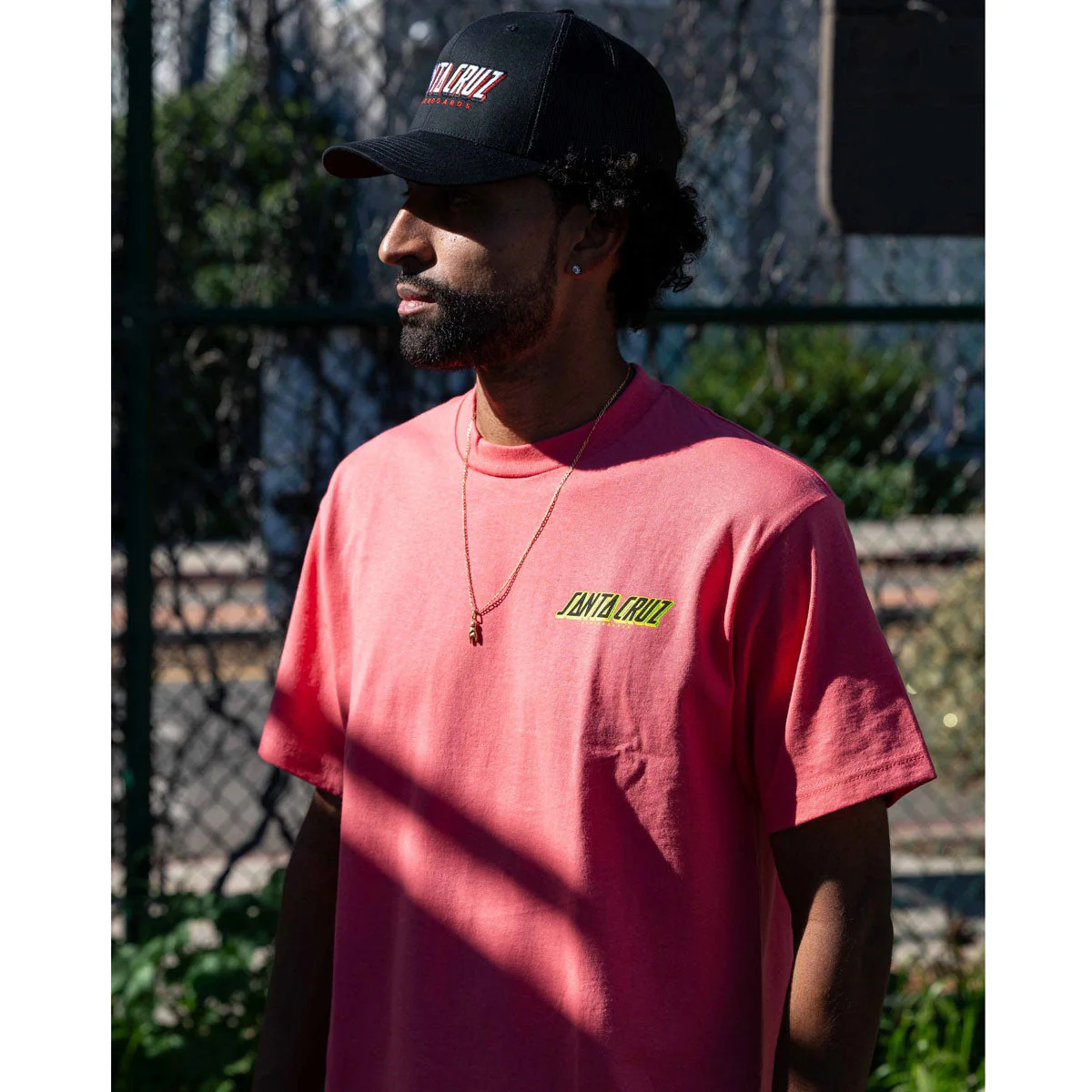 Santa Cruz Roskopp Cruz Control T-Shirt - Coral - Image 4