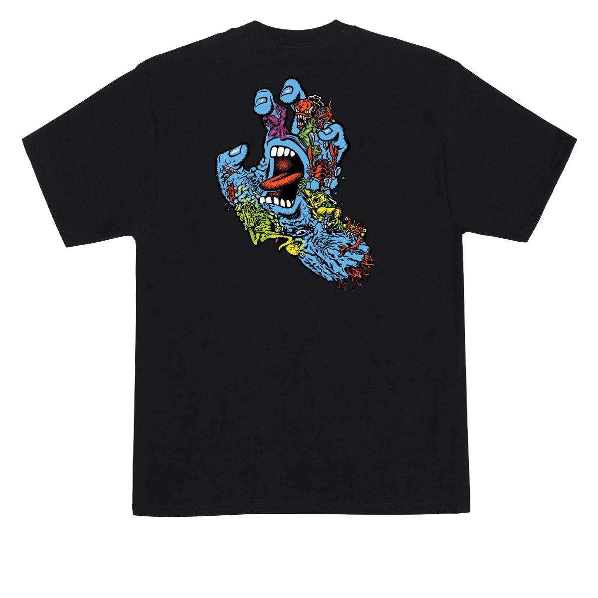 Santa Cruz Roskopp Screaming Five T-Shirt - Black