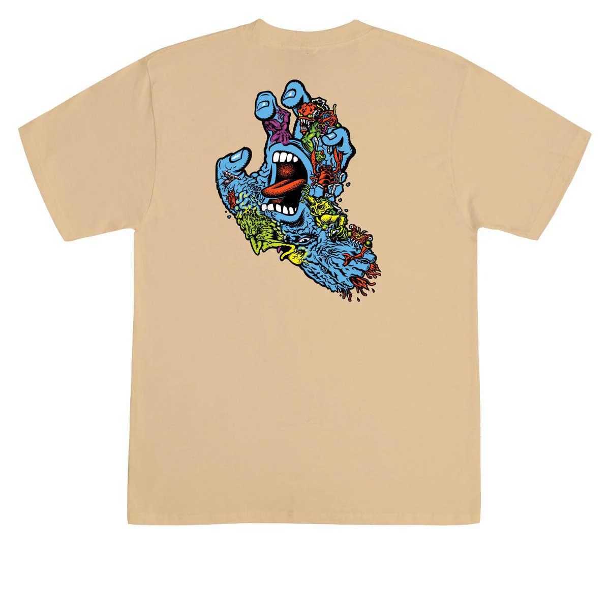 Santa Cruz Roskopp Screaming Five T-Shirt - Vegas Gold