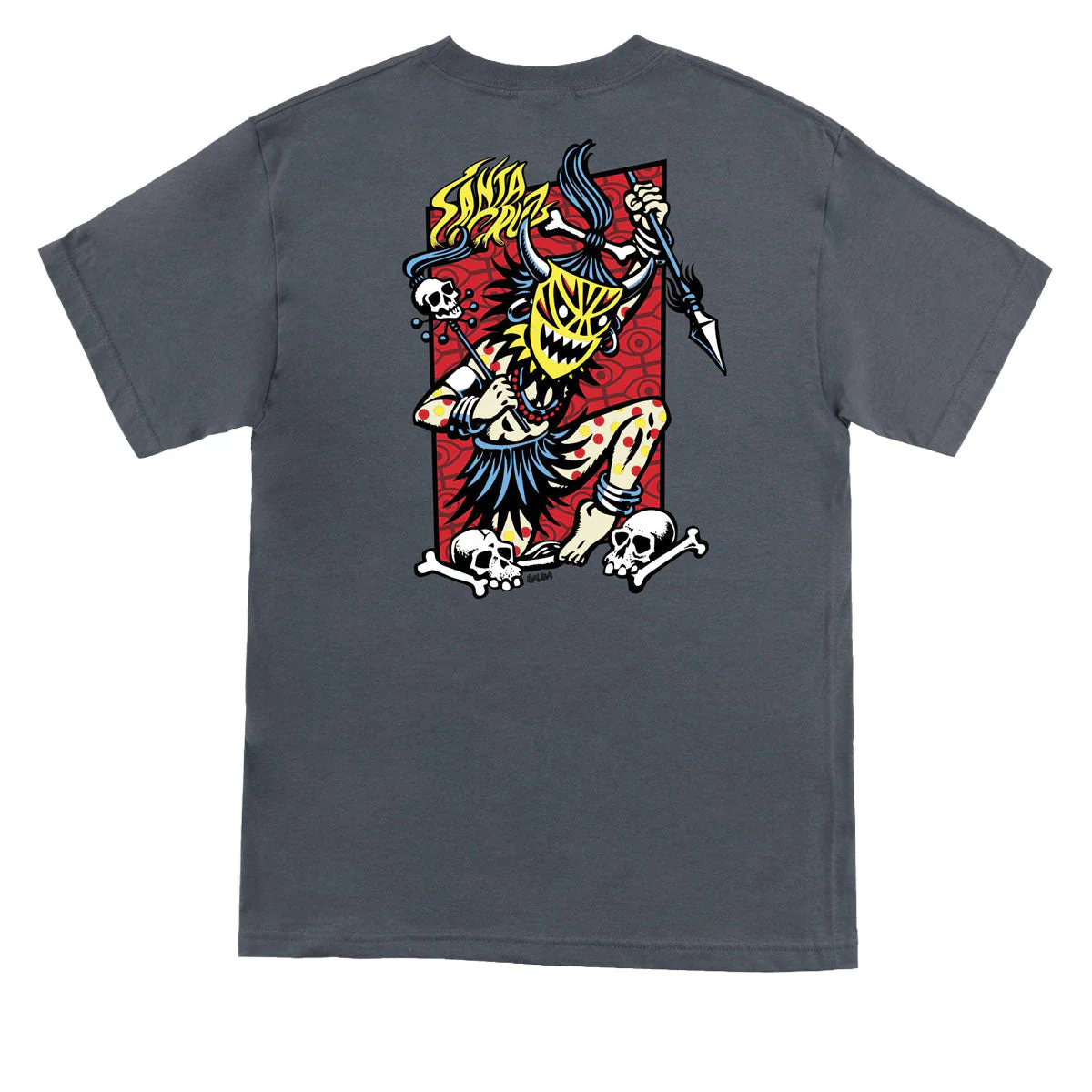 Santa Cruz Salba Voodoo Frame T-Shirt - Charcoal