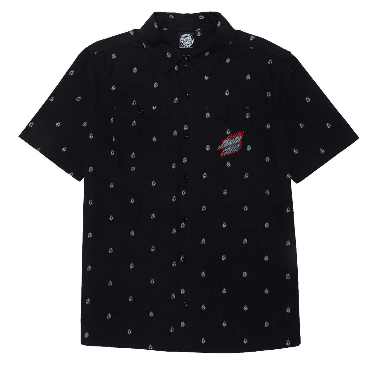Santa Cruz Screaming Fire Shirt - Black