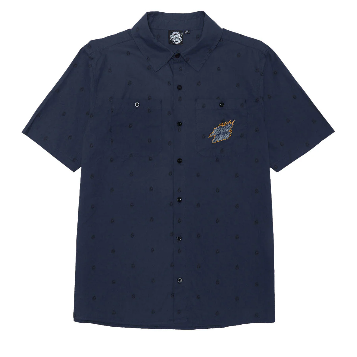 Santa Cruz Screaming Fire Shirt - Navy