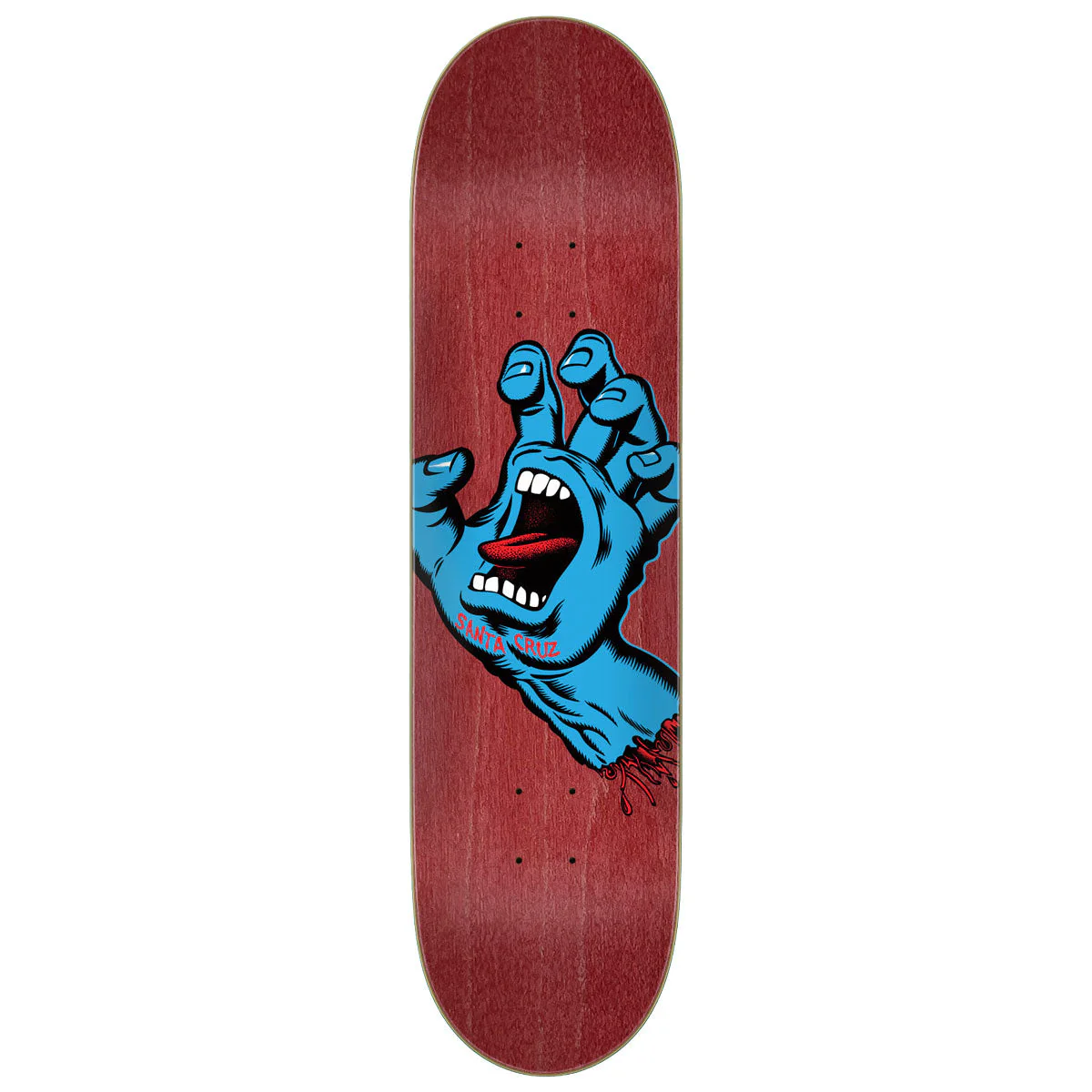Santa Cruz Screaming Hand Skateboard Deck - 8.00"