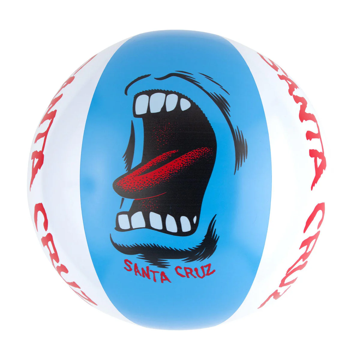 Santa Cruz Screaming Mouth Beach Ball - Blue/White