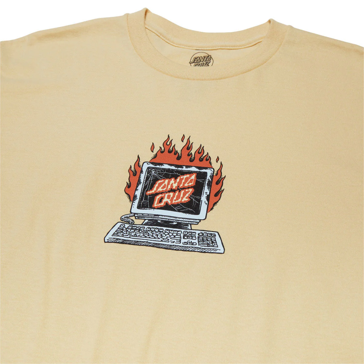 Santa Cruz Self Destruct T-Shirt - Vegas Gold - Image 2
