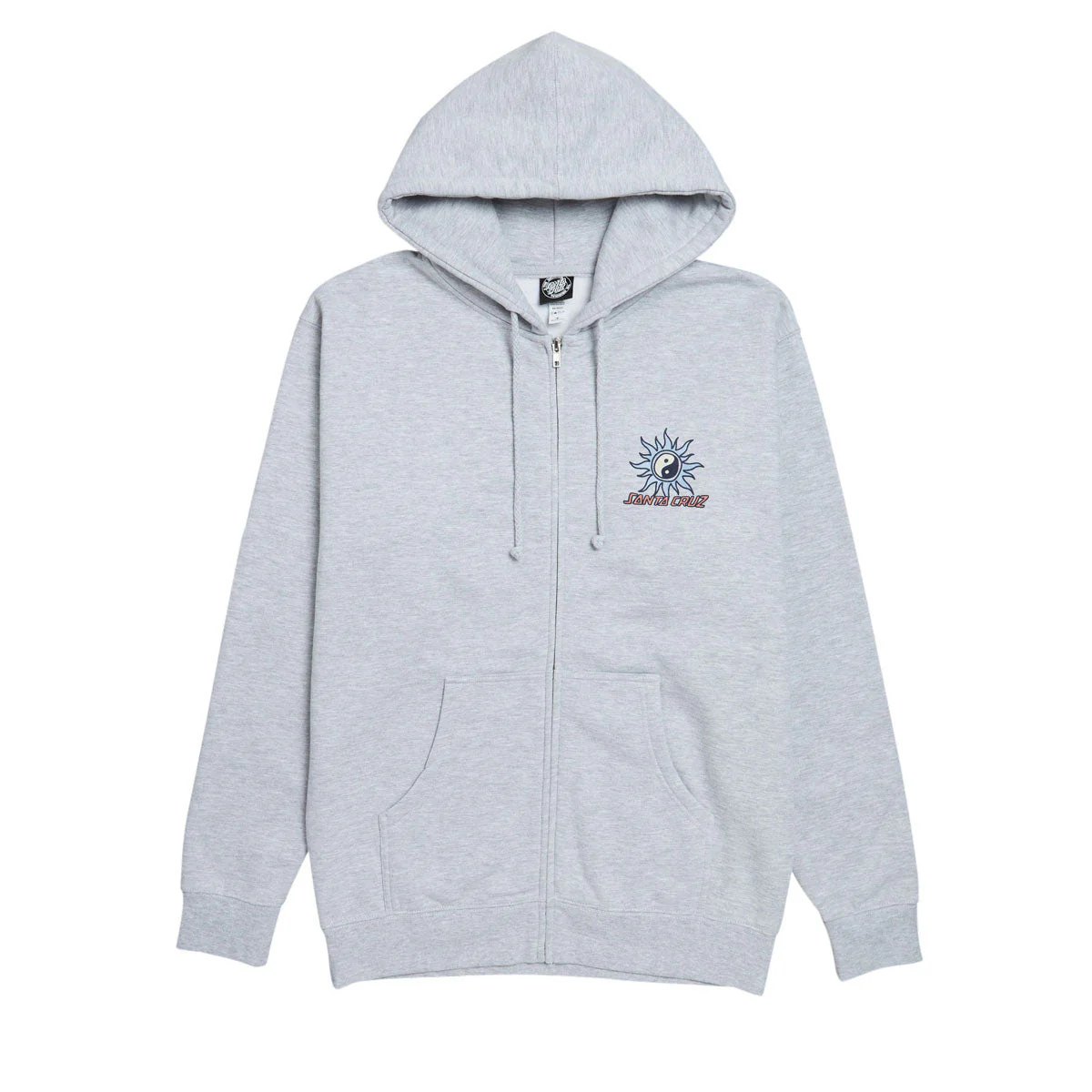 Santa Cruz Sol Spiral Zip Hoodie - Grey Heather