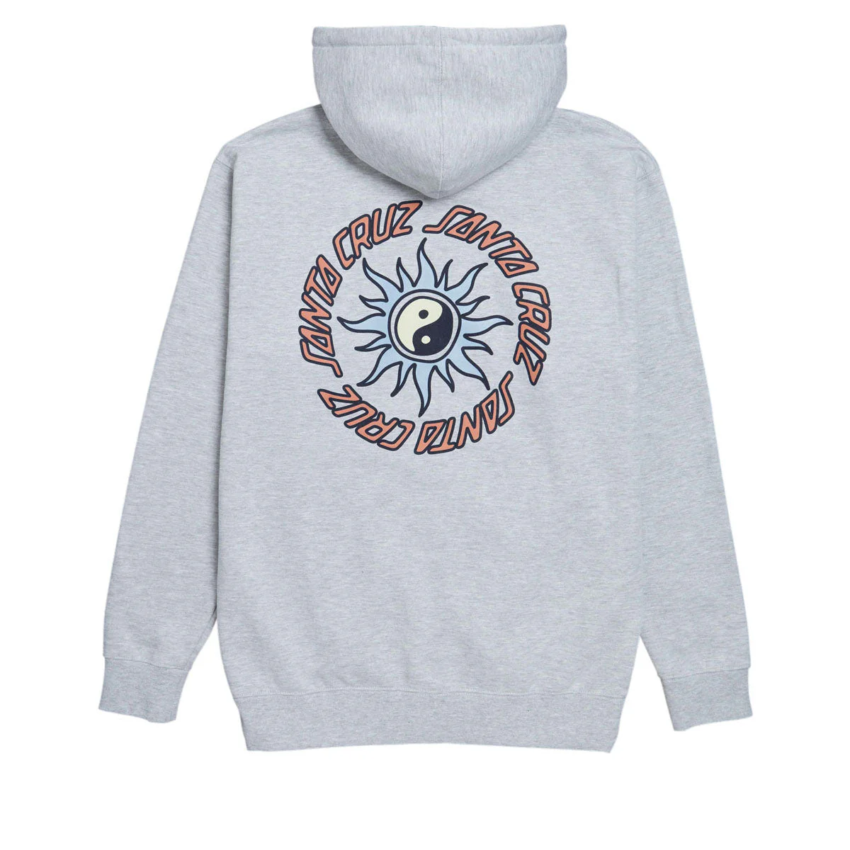 Santa Cruz Sol Spiral Zip Hoodie - Grey Heather - Image 2