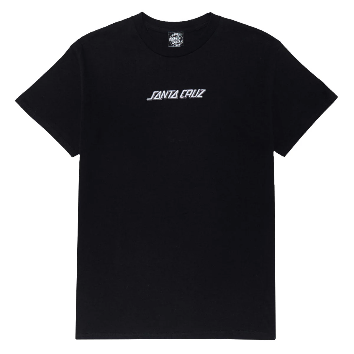Santa Cruz Strip Embroidered T-Shirt - Black