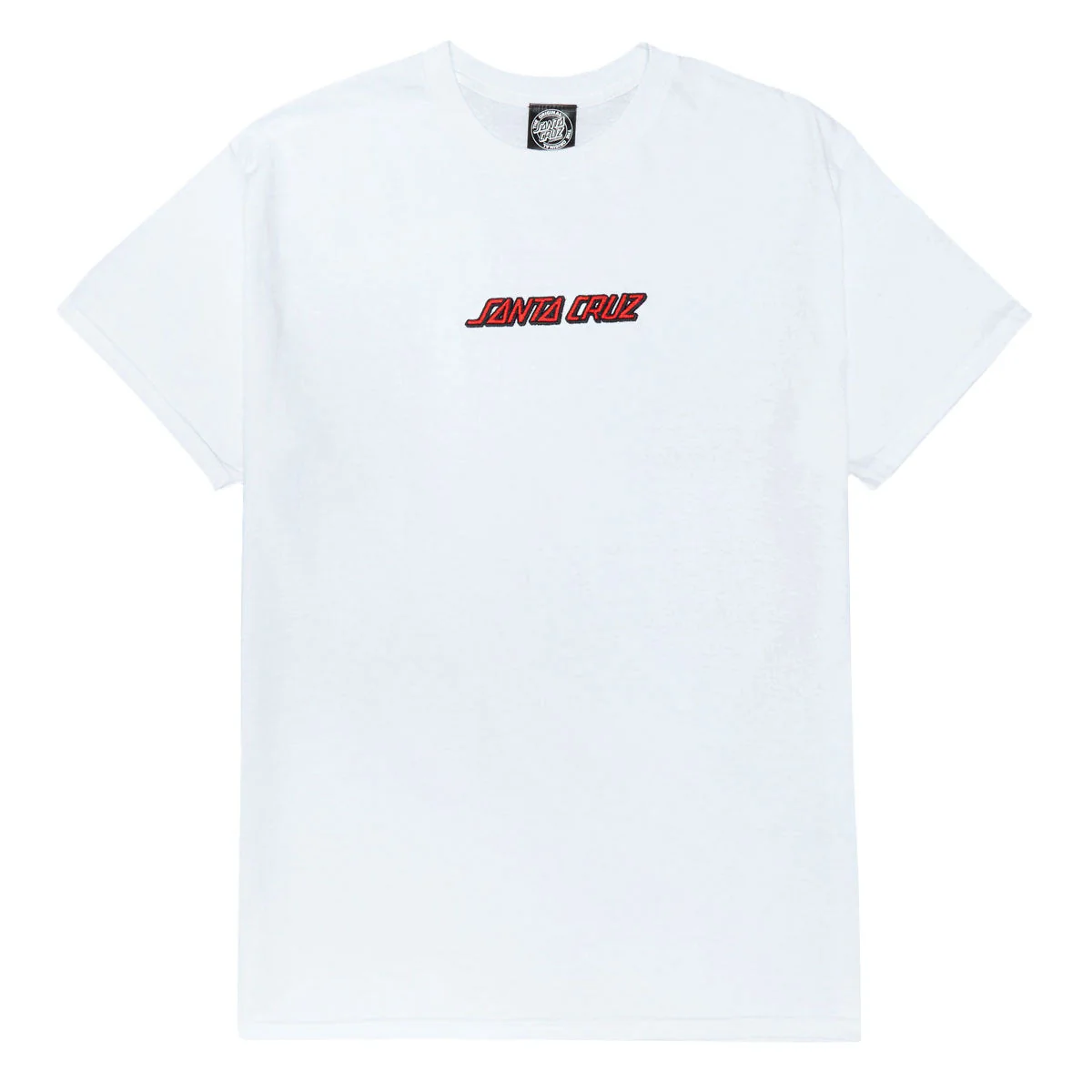 Santa Cruz Strip Embroidered T-Shirt - White