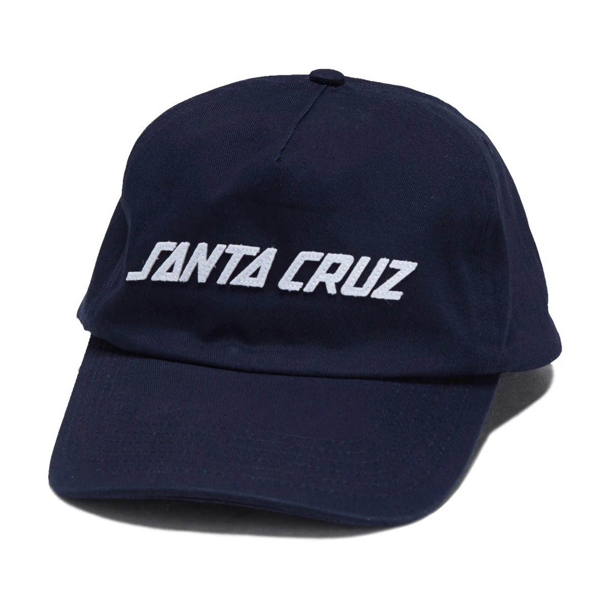 Santa Cruz Strip Felt Snapback Hat - Navy