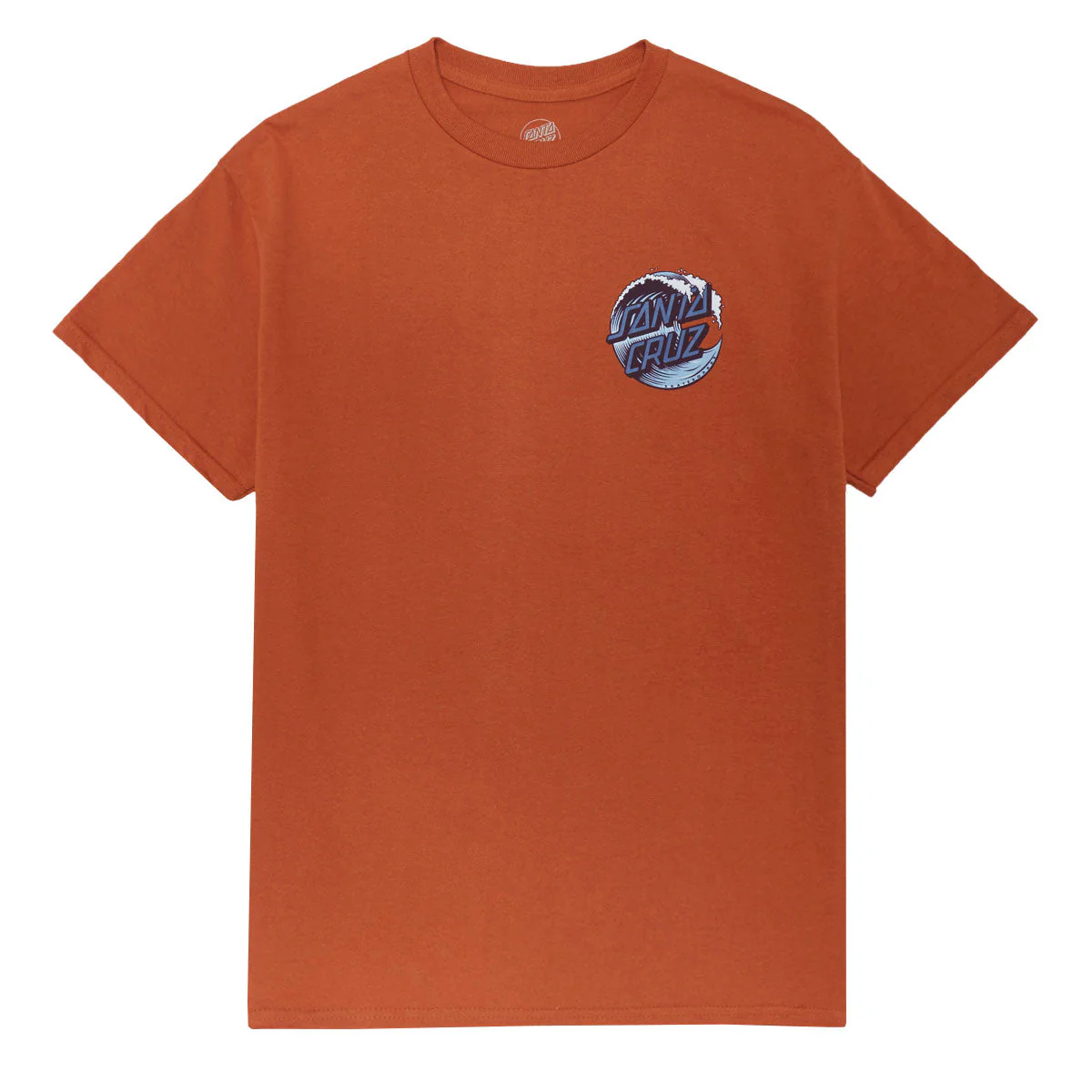 Santa Cruz Wave Dot T-Shirt - Texas Orange/Blue - Image 2