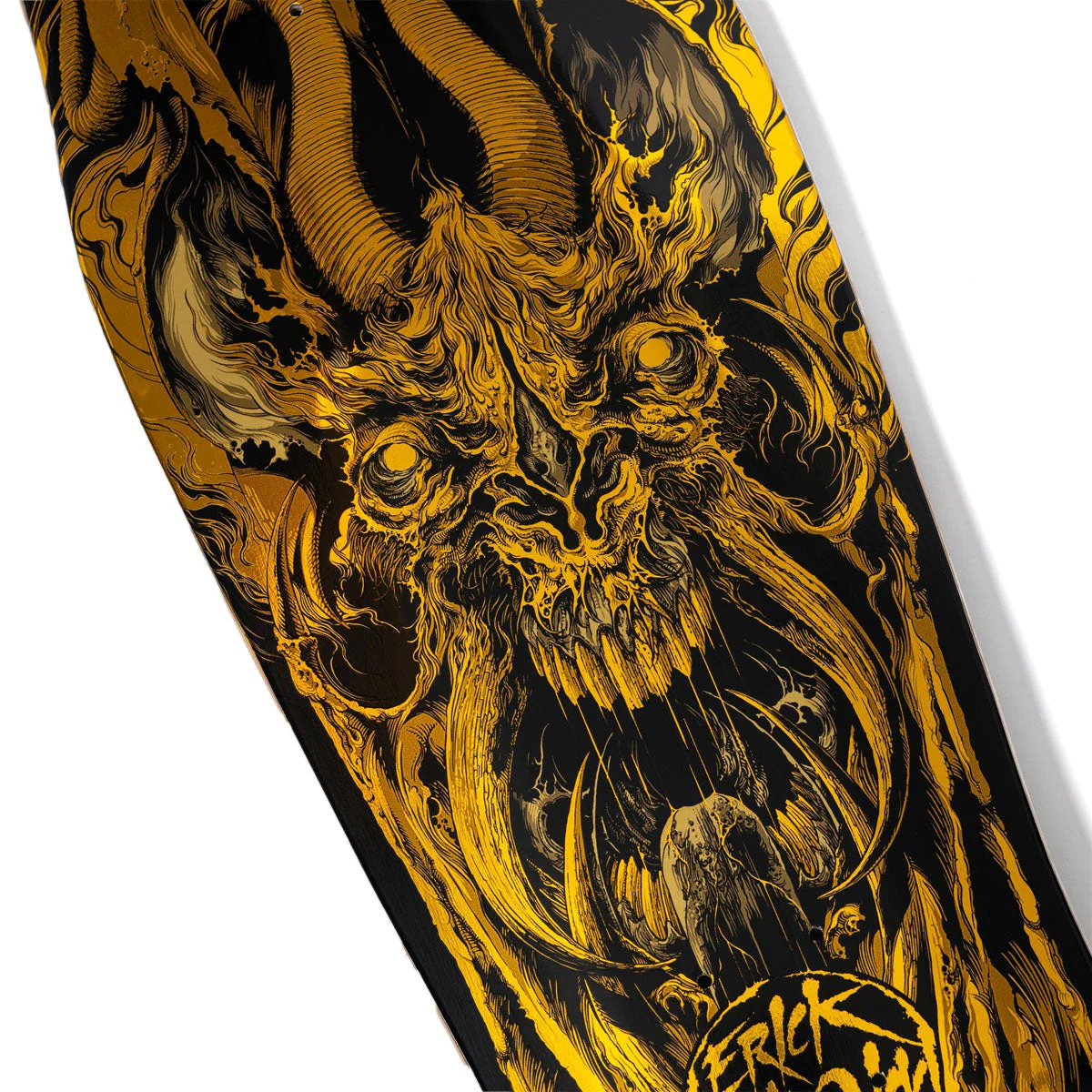 Santa Cruz Winkowski Primeval Gold Pro Shaped Skateboard Deck - 10.34" - Image 3