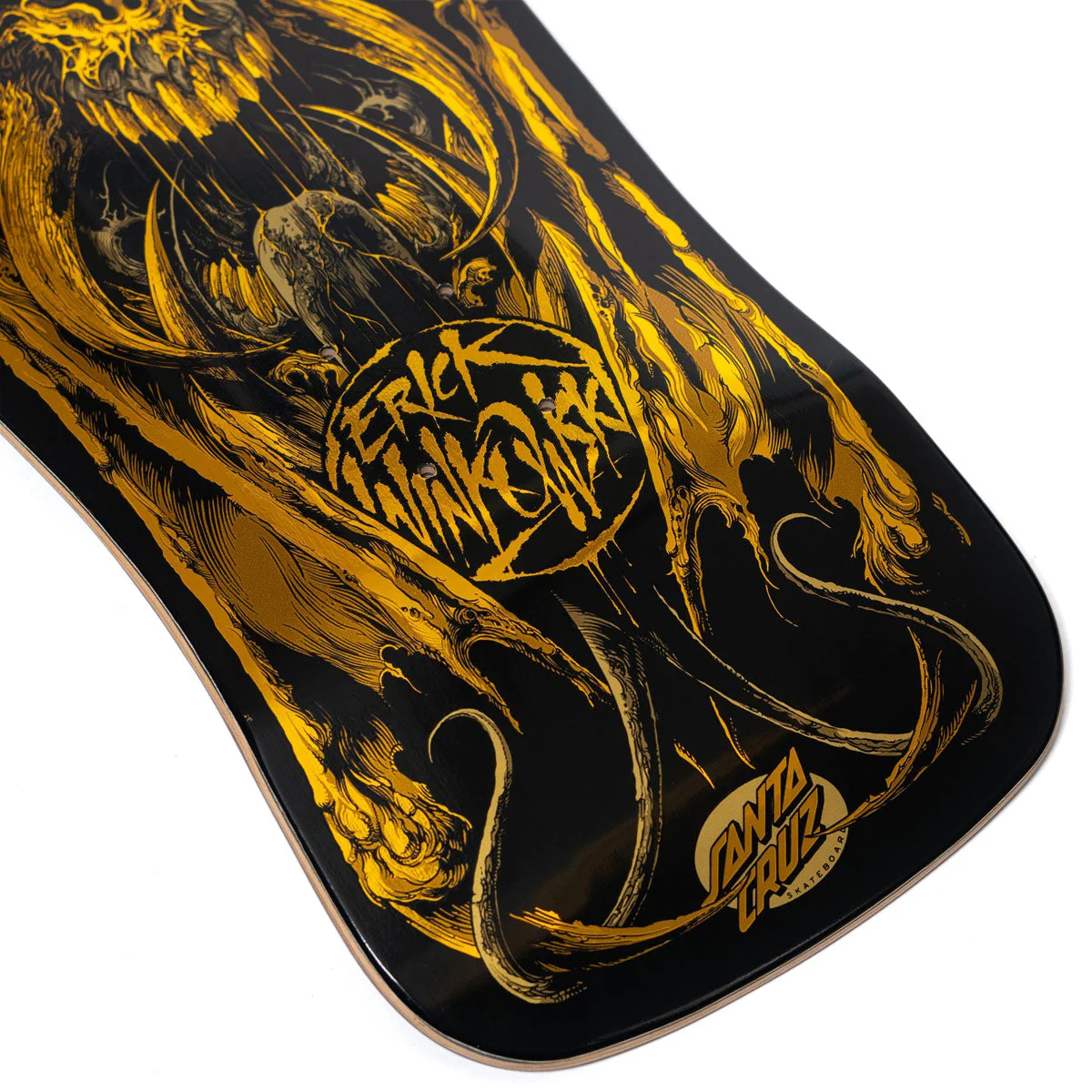 Santa Cruz Winkowski Primeval Gold Pro Shaped Skateboard Deck - 10.34" - Image 4