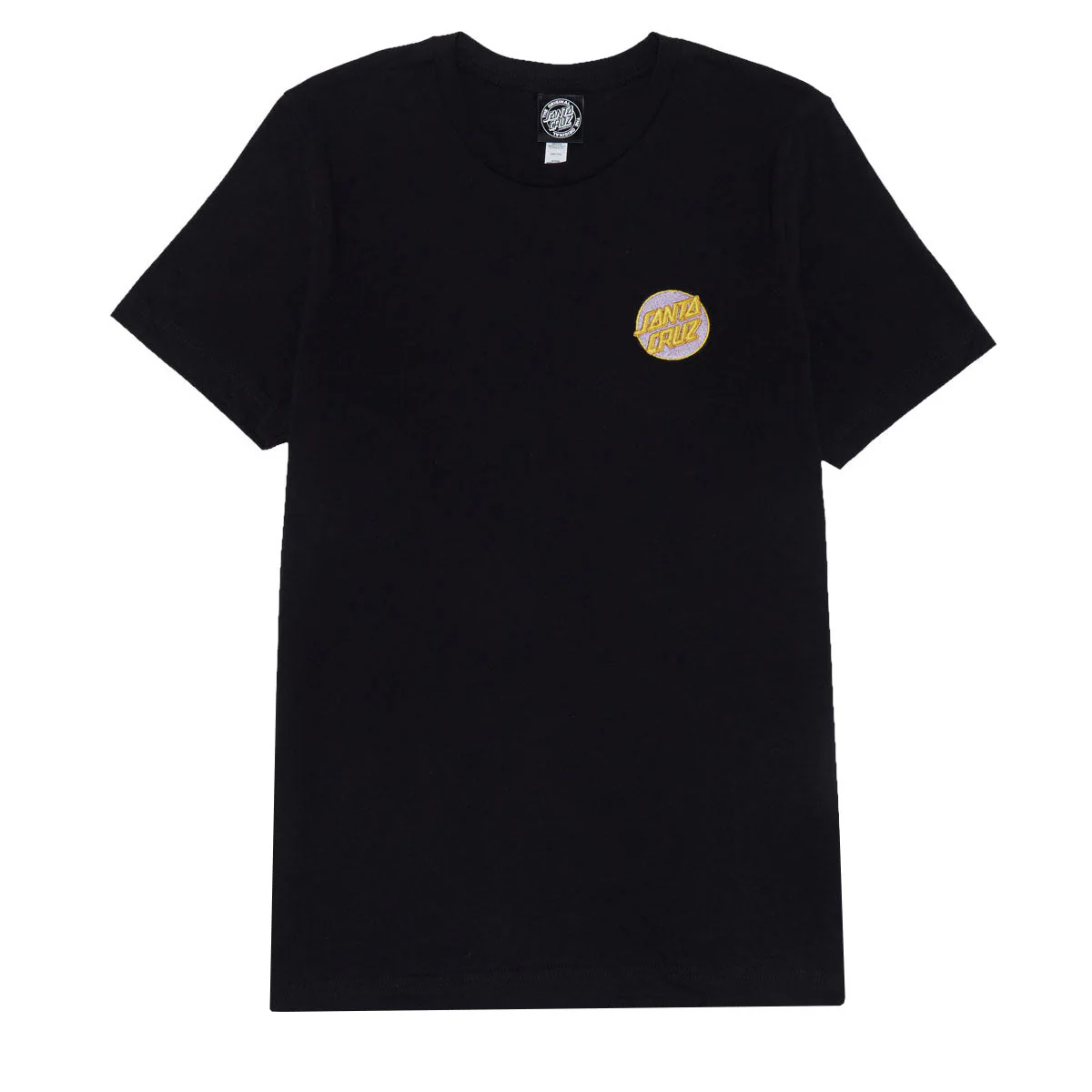 Santa Cruz Womens Cruz Embroidered Relaxed T-Shirt - Black