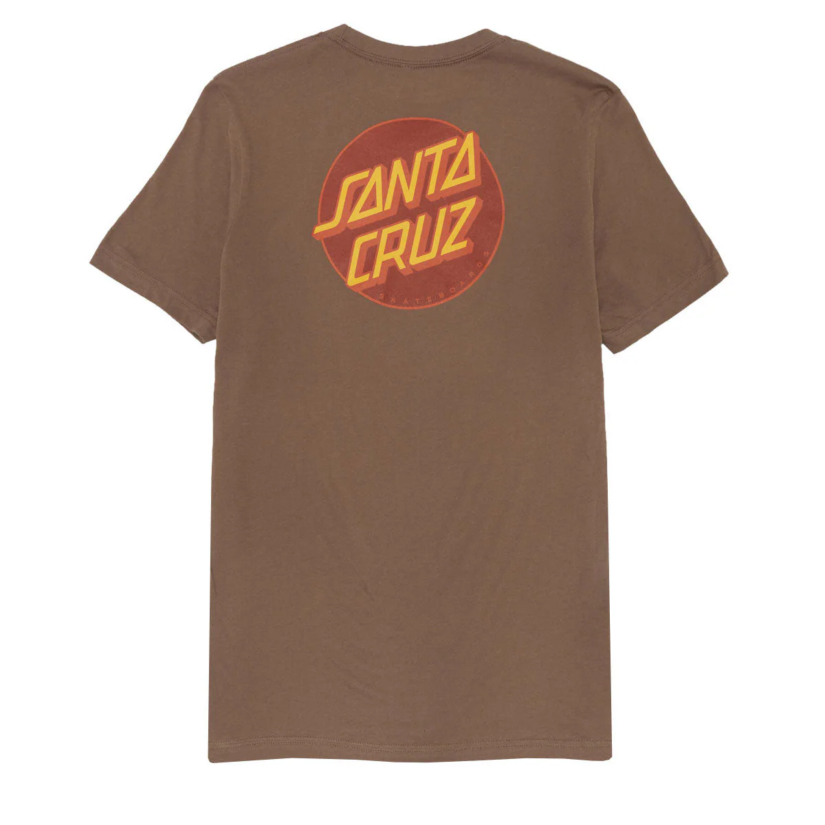 Santa Cruz Womens Other Dot Chest Relaxed T-Shirt - Vintage Brown