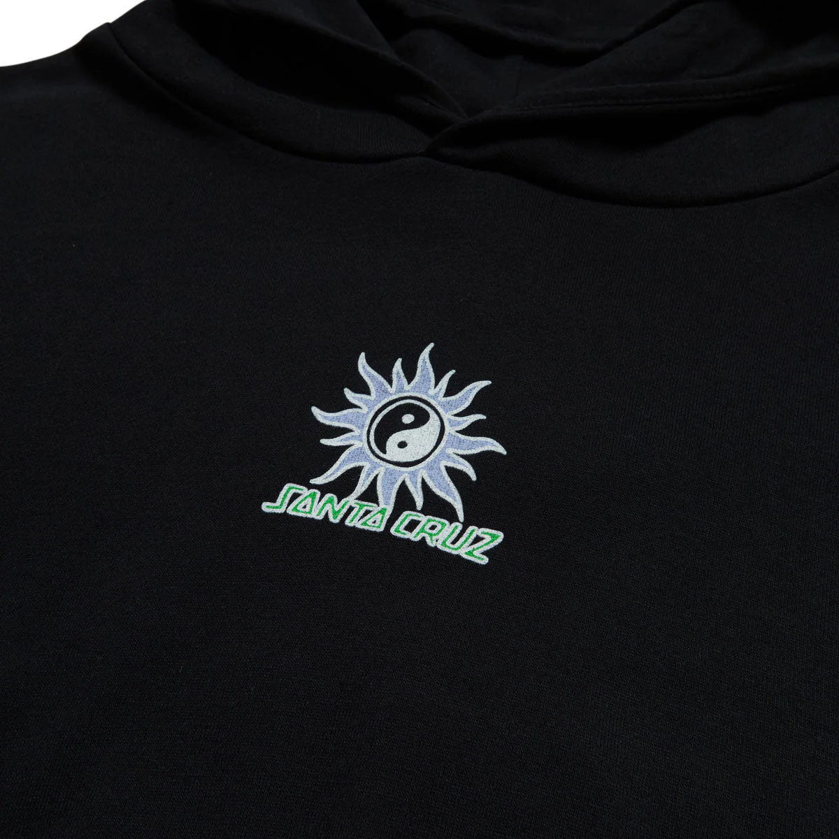 Santa Cruz Womens Sol Spiral Center Cropped Hoodie - Black - Image 3
