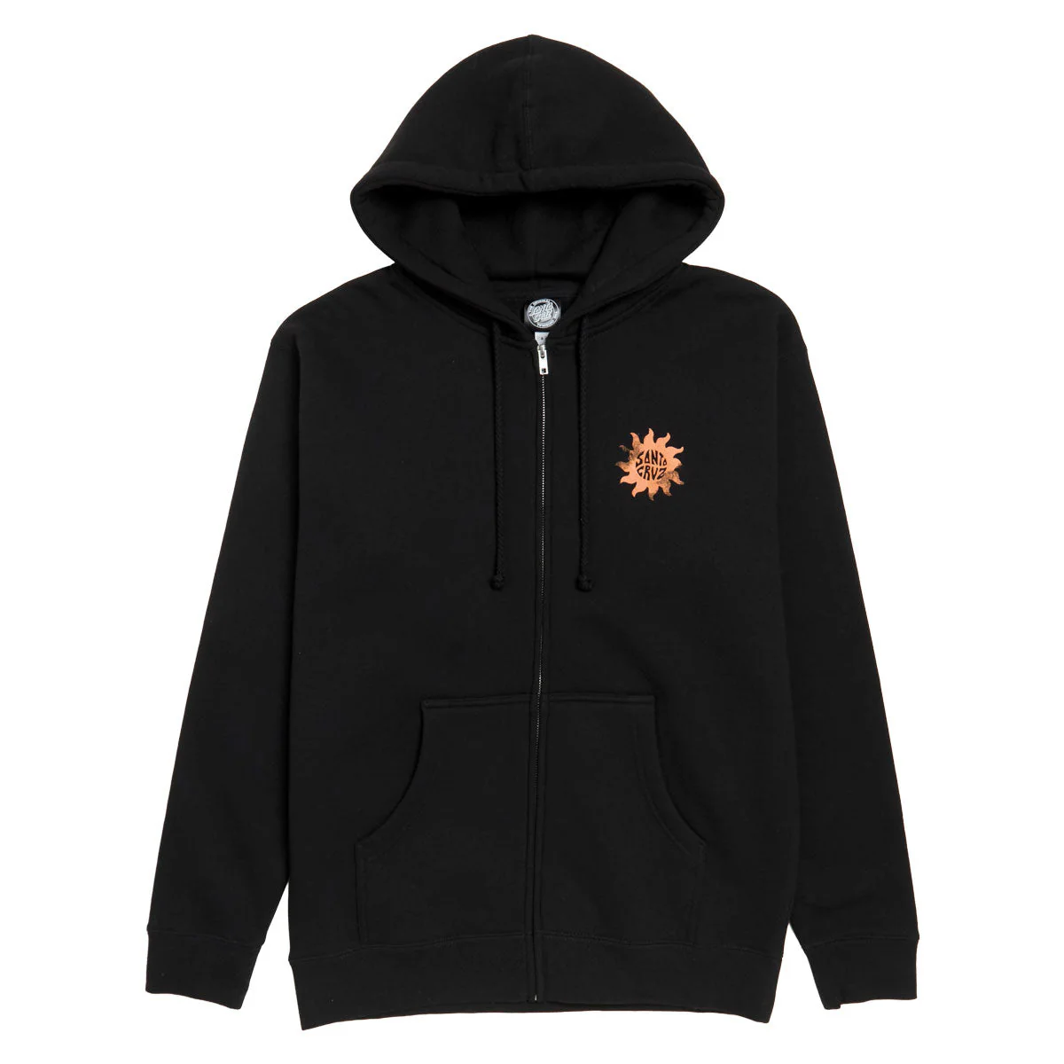 Santa Cruz Womens Sun Daze Zip Hoodie - Black