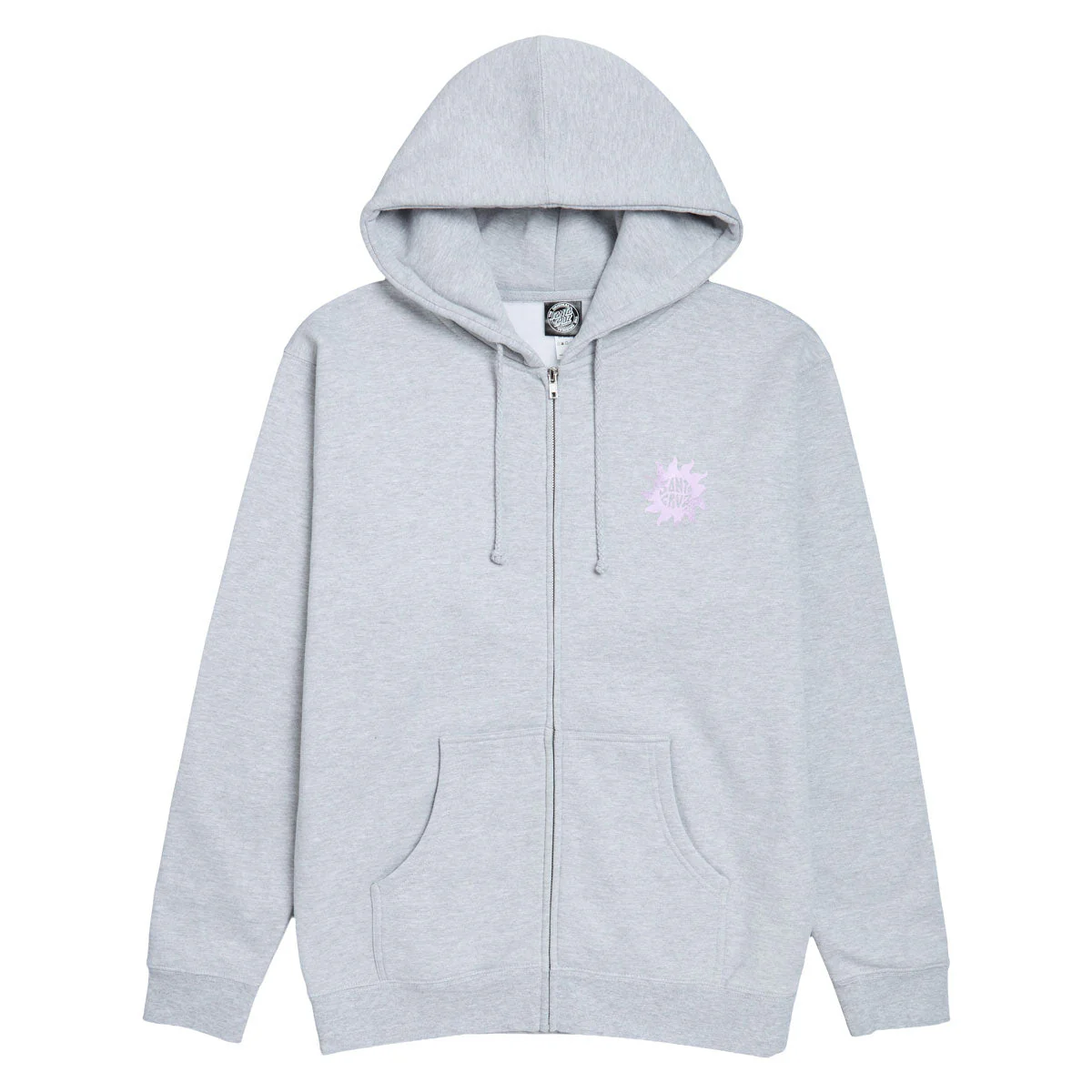 Santa Cruz Womens Sun Daze Zip Hoodie - Grey Heather