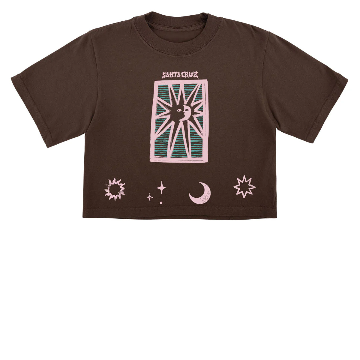 Santa Cruz Womens Sun Stamp Front T-Shirt - Mocha