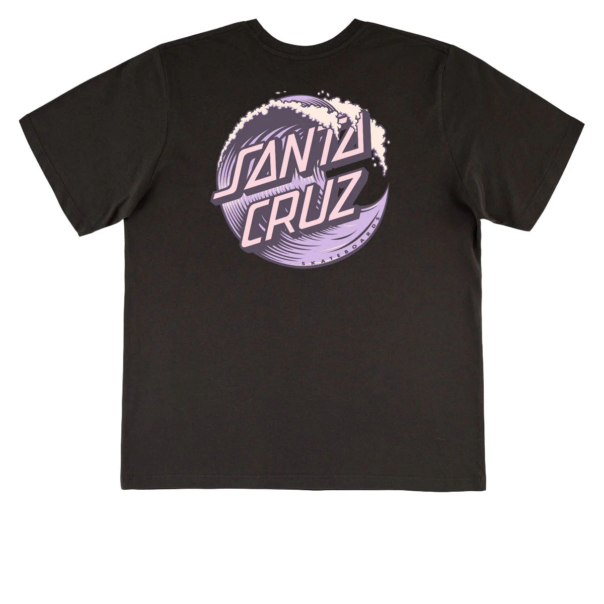 Santa Cruz Womens Wave Dot T-Shirt - Vintage Black - Image 2