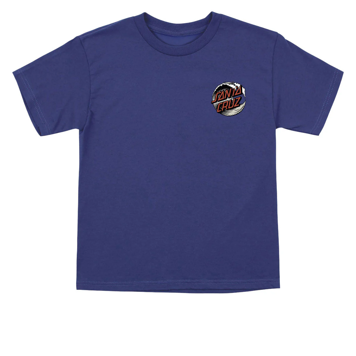 Santa Cruz Youth Wave Dot T-Shirt - Cobalt/Dust