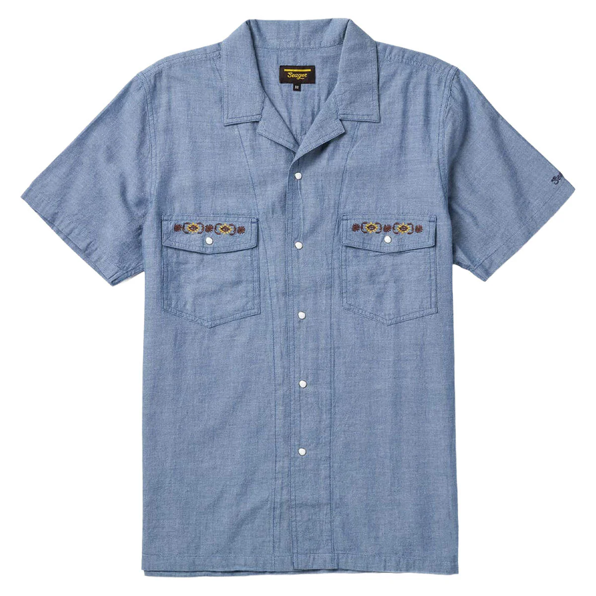 Seager Whippersnapper Chambray Shirt - Light Wash