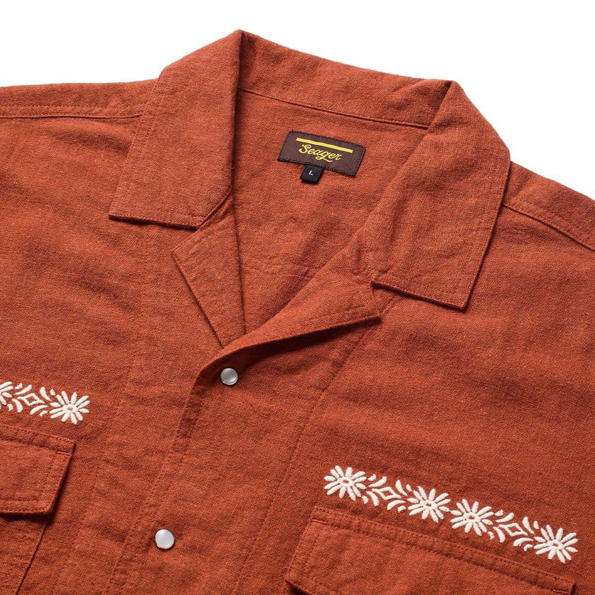Seager Whippersnapper Embroidered Shirt - Red Clay - Image 2