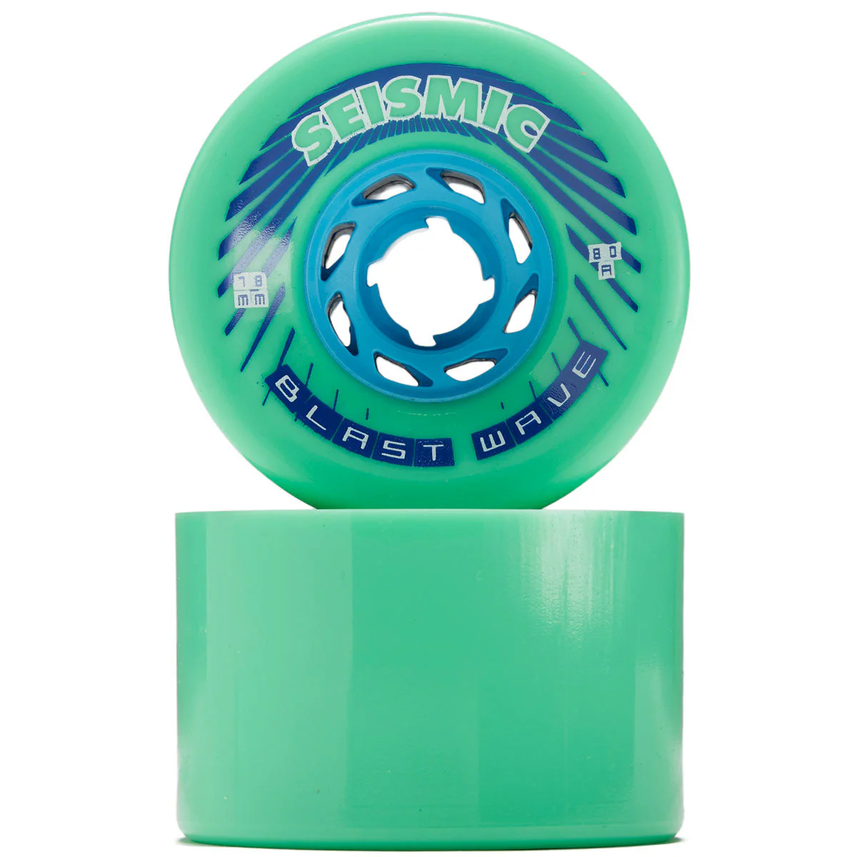 Seismic Blast Wave 80a Longboard Wheels - Mint - 78mm - Image 2
