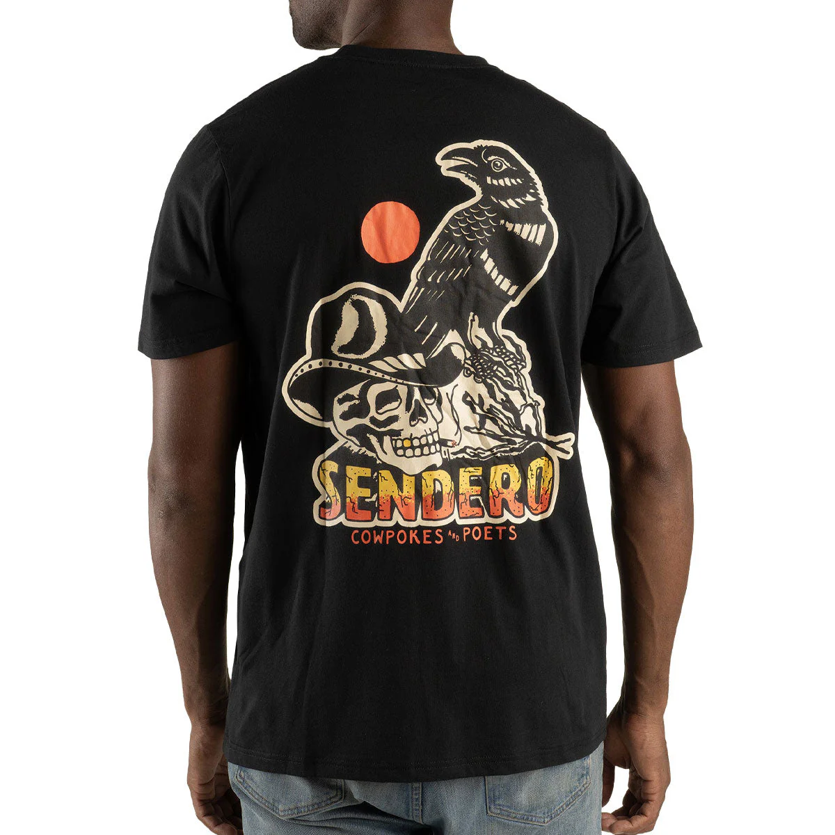Sendero Cowpokes & Poets T-Shirt - Black - Image 4