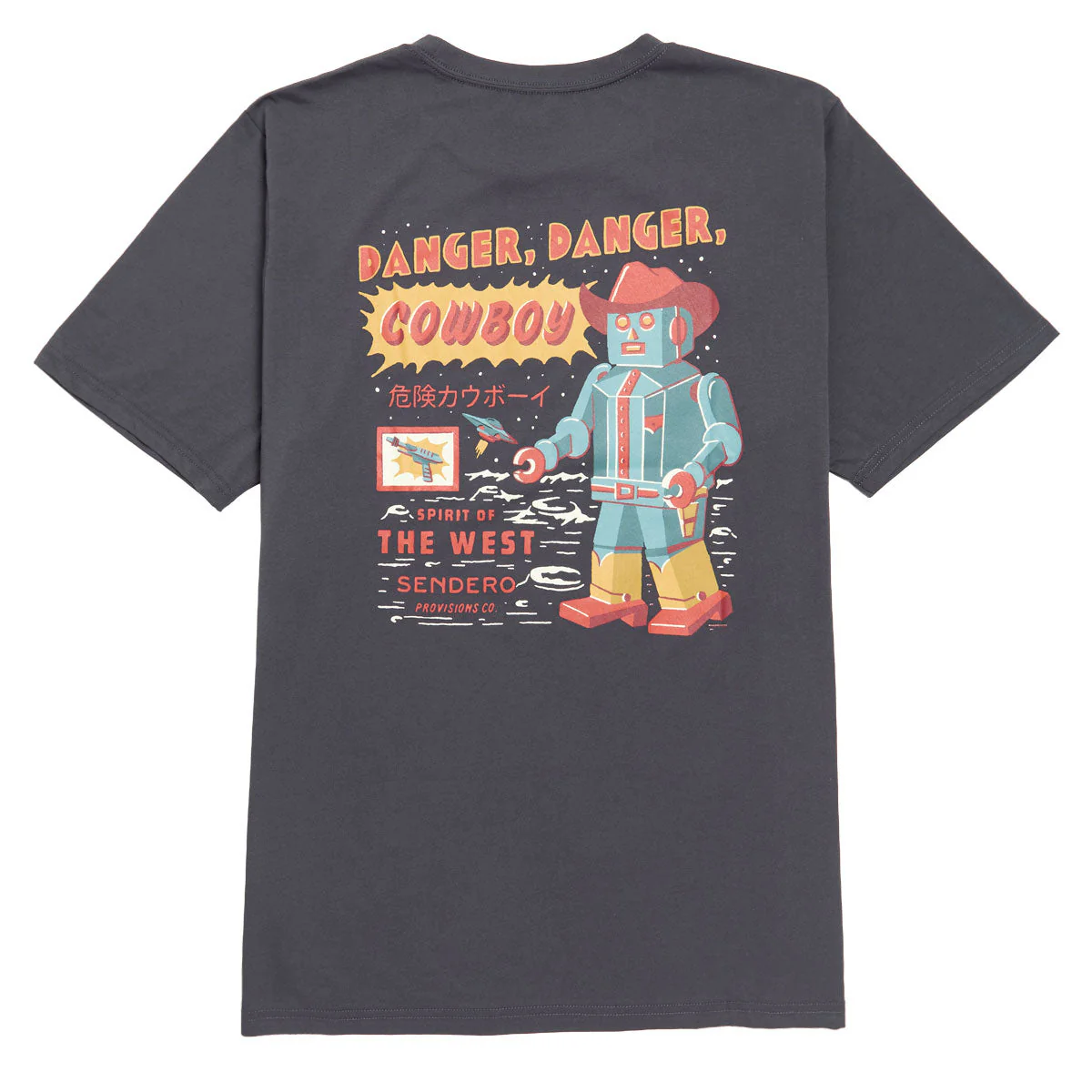 Sendero Danger Cowboy T-Shirt - Vintage Black