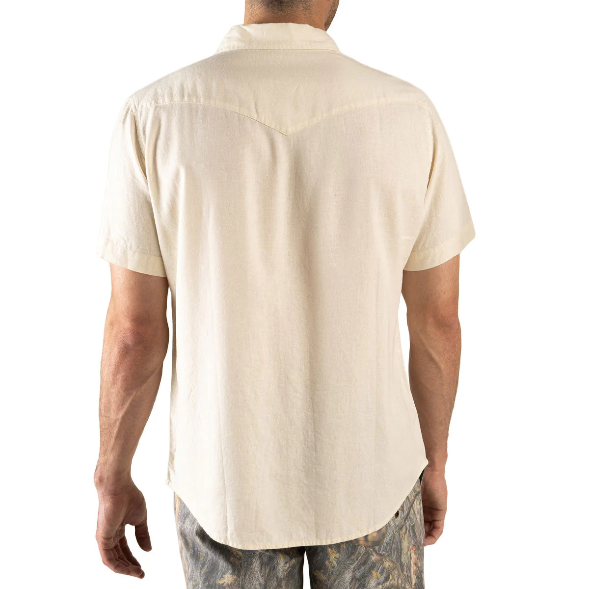 Sendero The Wyatt Pearl Snap Solid Shirt - Antique White - Image 3