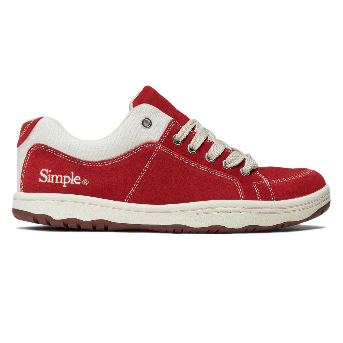 Simple OS Suede Shoes - Cherry