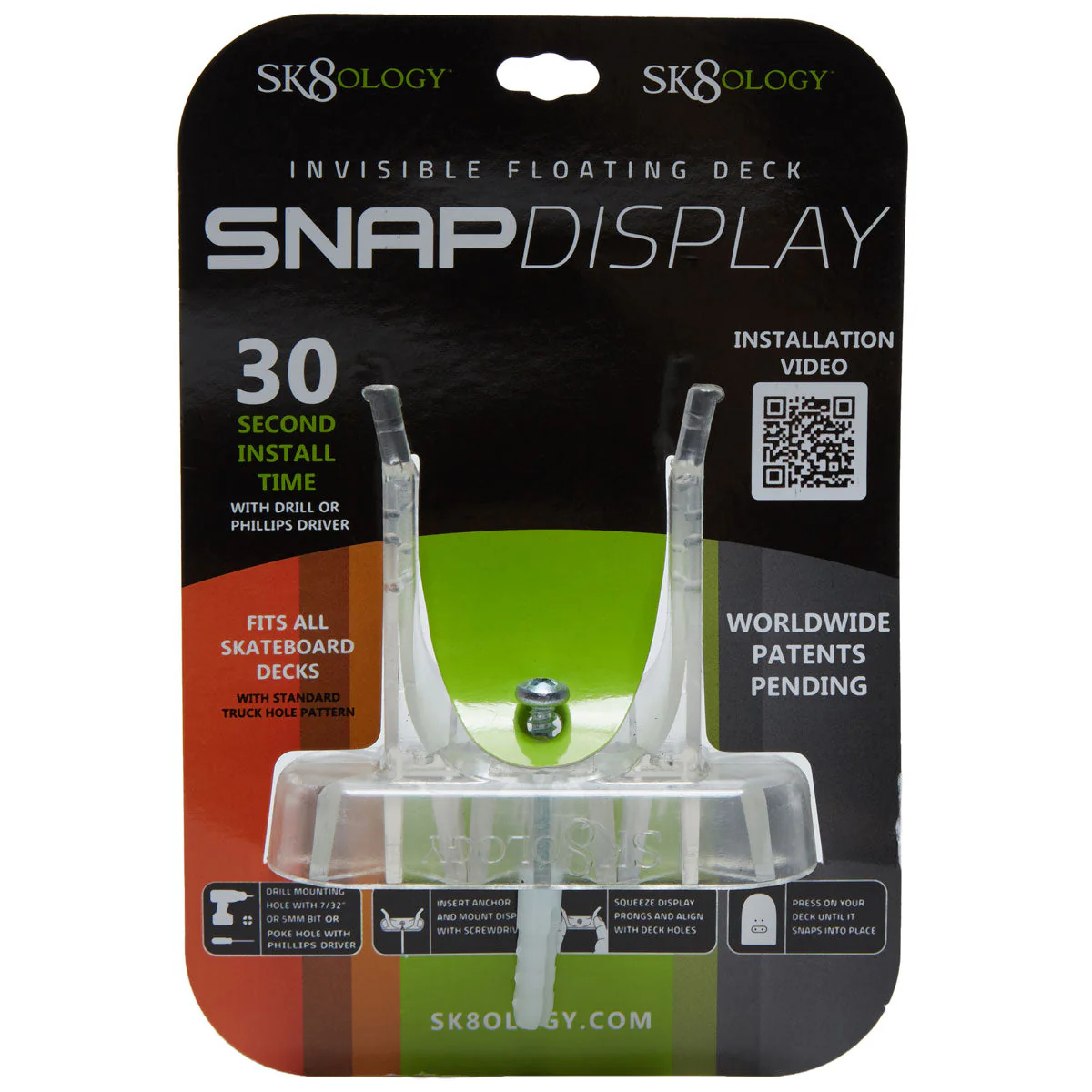 Sk8ology SNAP Floating Deck Display