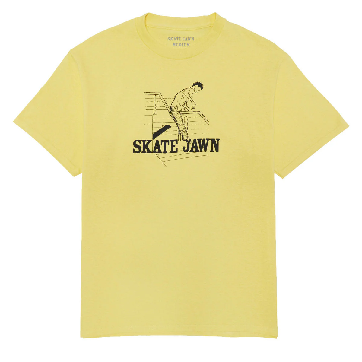 Skate Jawn Handrail T-Shirt - Yellow