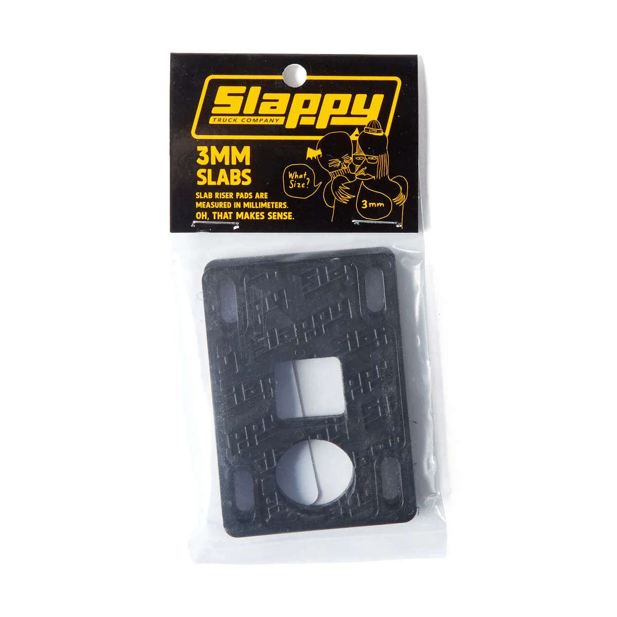 Slappy Slabs Low Risers - Black - 3mm