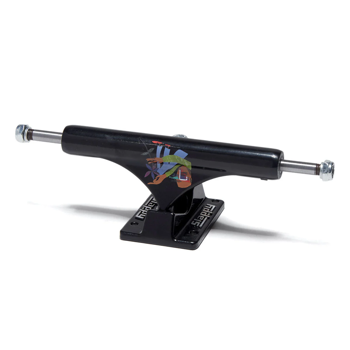 Slappy ST1 Classic Hollow Flower Skateboard Trucks - Black - 8.50"