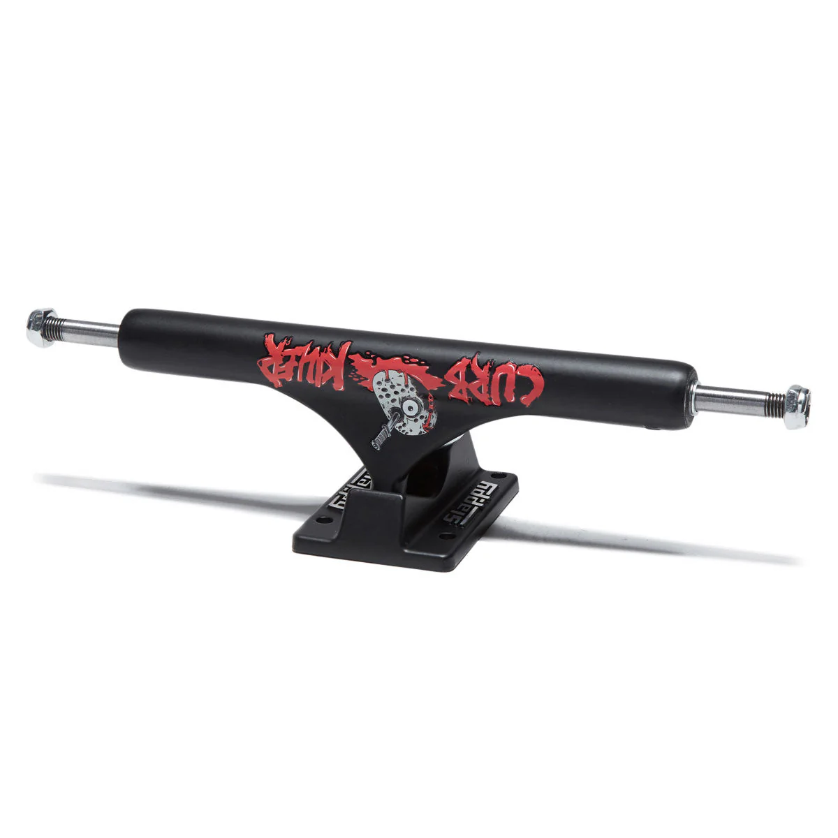 Slappy ST1 Curb Killer II Hollow Inverted KP Skateboard Trucks - Matte Black - 10.00"