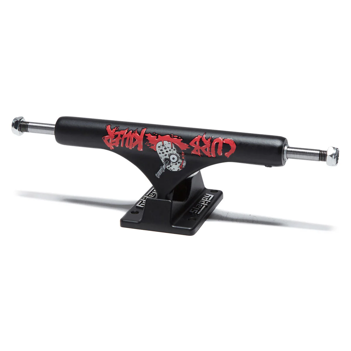 Slappy ST1 Curb Killer II Hollow Inverted KP Skateboard Trucks - Matte Black - 9.00"