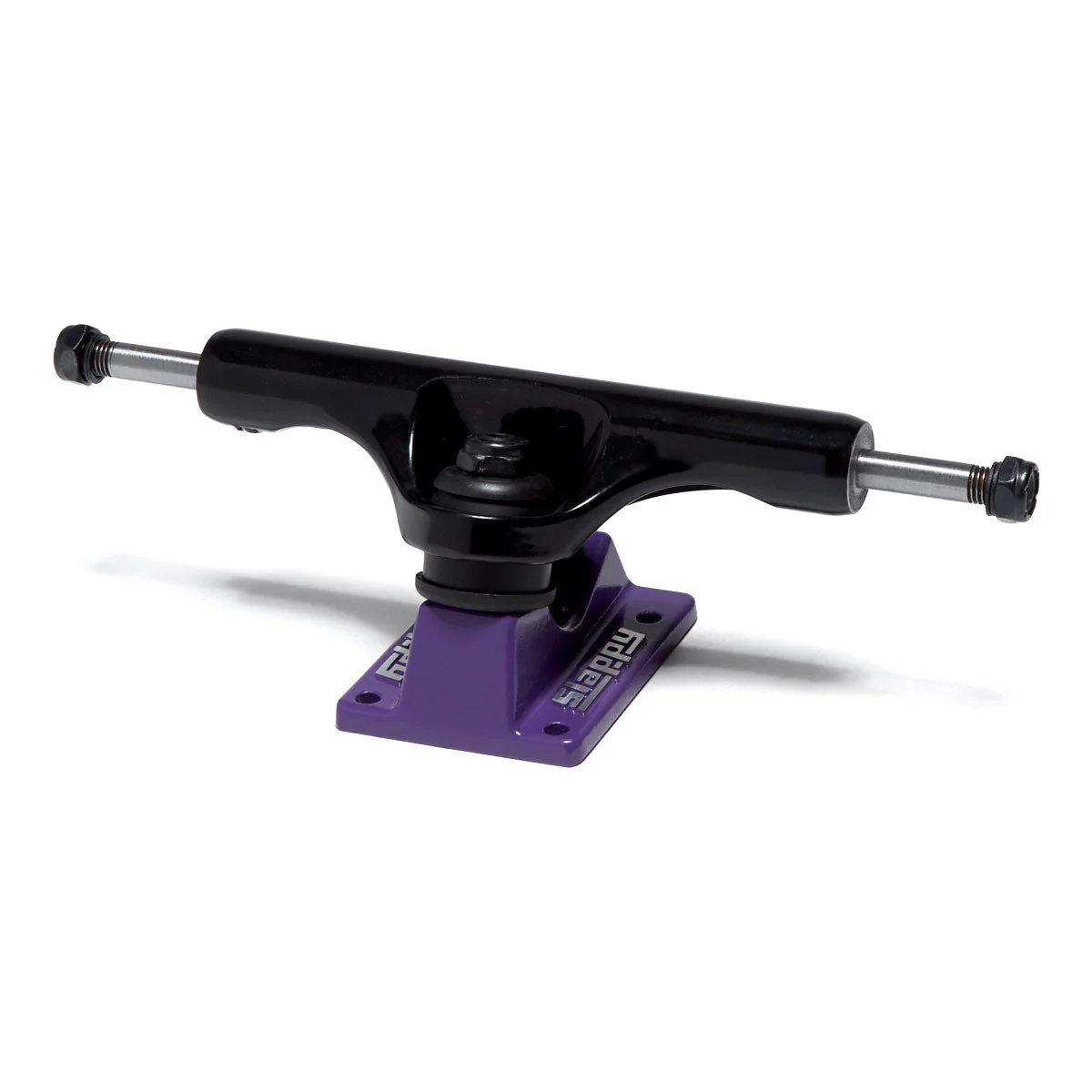 Slappy ST1 Hollow Bam Skateboard Trucks - Black/Purple - 8.00" - Image 2