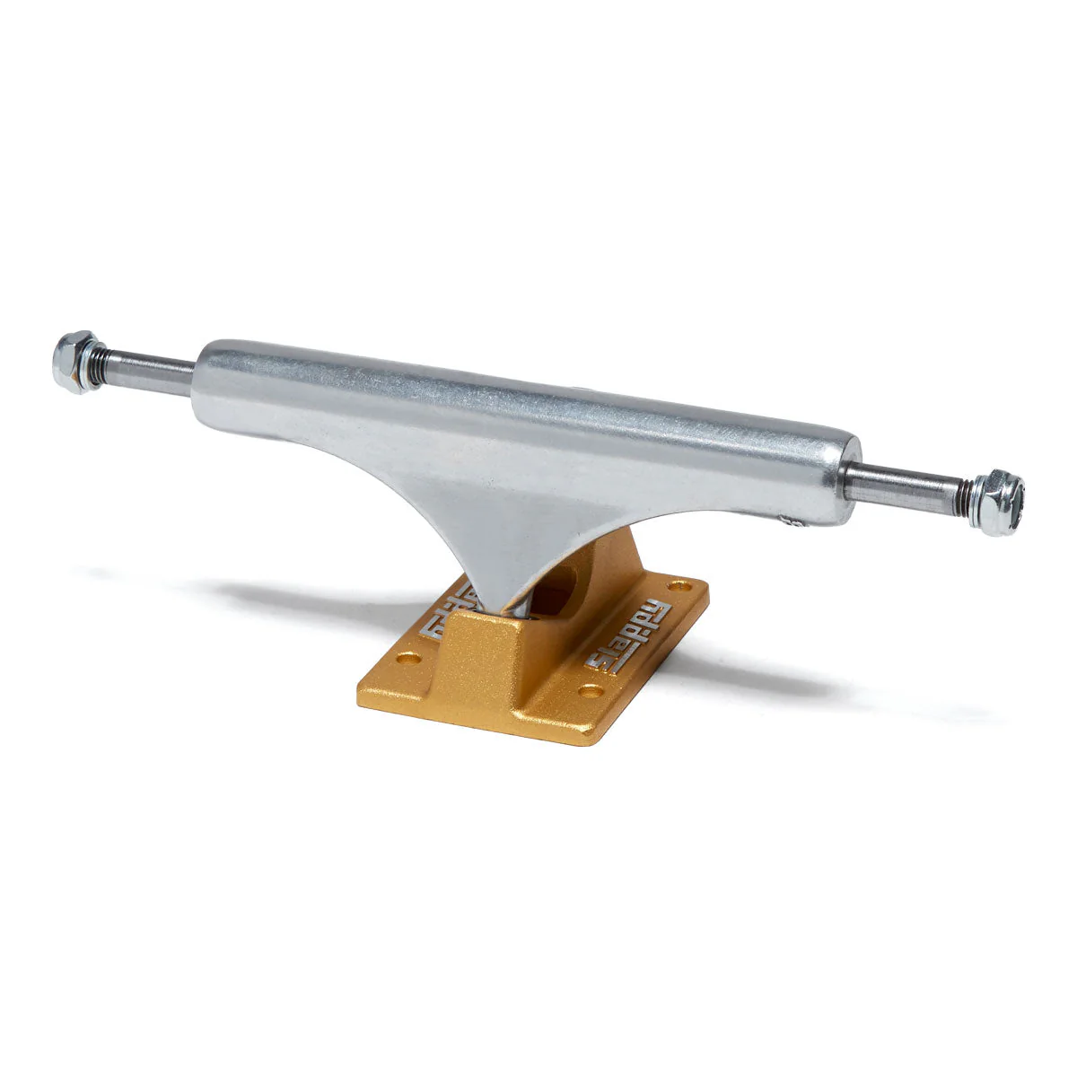 Slappy ST1 Inverted Hollow Lights Ultra Low Kingpin Skateboard Trucks - Polished/Gold/Gold - 8.00"