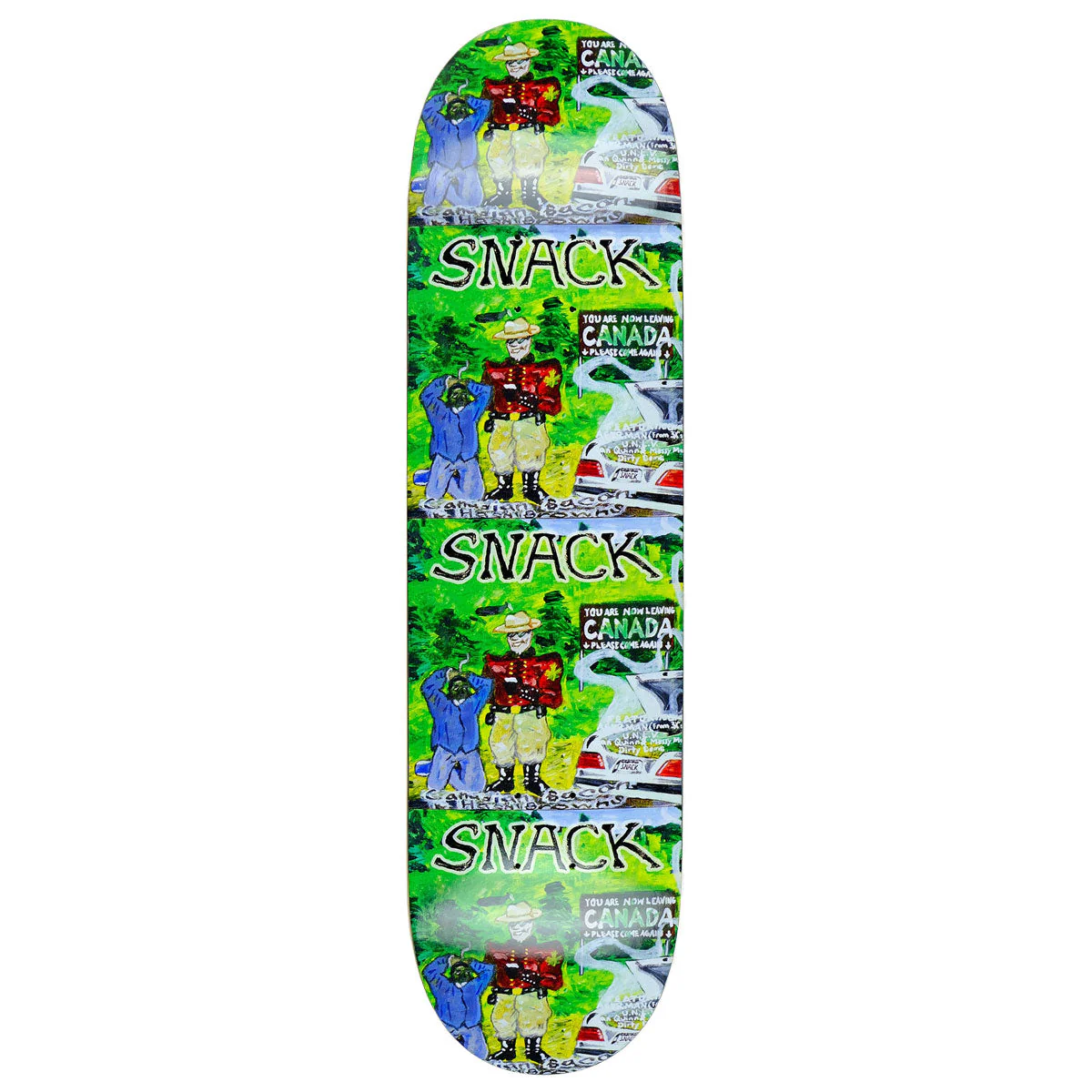 Snack May Canadian Bacon Skateboard Deck - 8.25"
