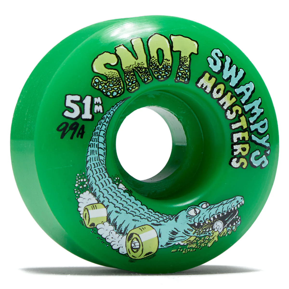 Snot Swampy's Monsters 99a Skateboard Wheels - Green - 51mm