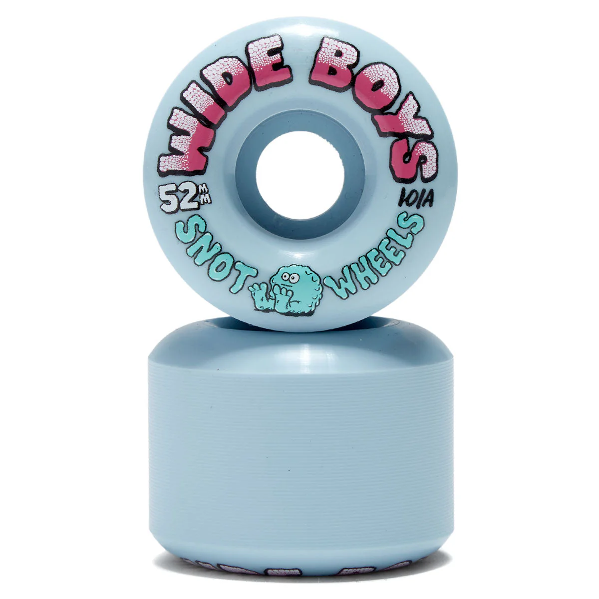 Snot Wide Boys 101a Skateboard Wheels - Ice Blue - 52mm - Image 2