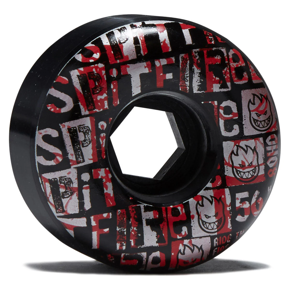 Spitfire 80HD Team Ransom Radial Full Skateboard Wheels - Black - 56mm