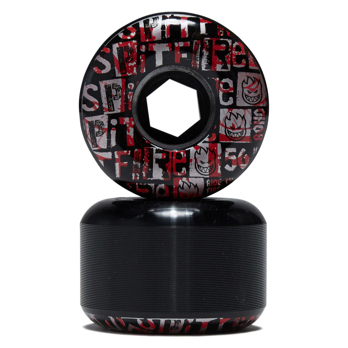 Spitfire 80HD Team Ransom Radial Full Skateboard Wheels - Black - 56mm - Image 2