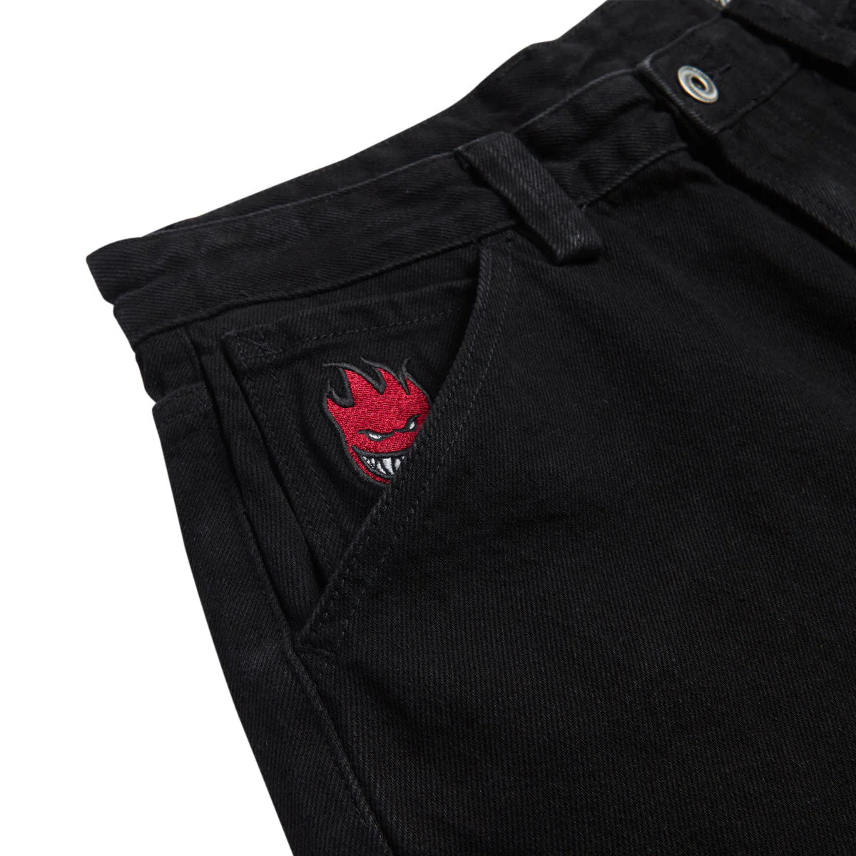Spitfire Bighead Fill Denim Jeans - Black Denim - Image 3