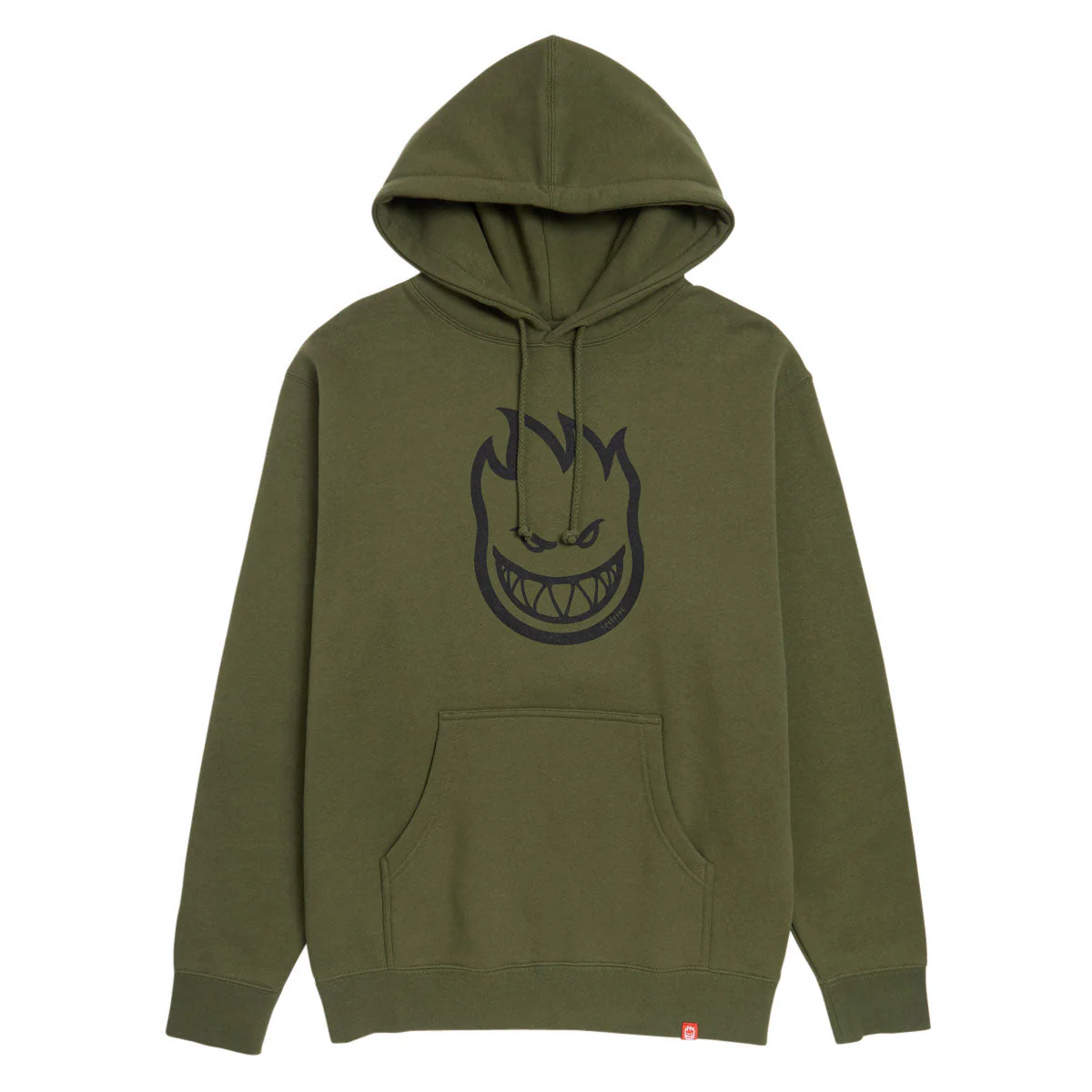 Spitfire Bighead Hoodie - Army/Black