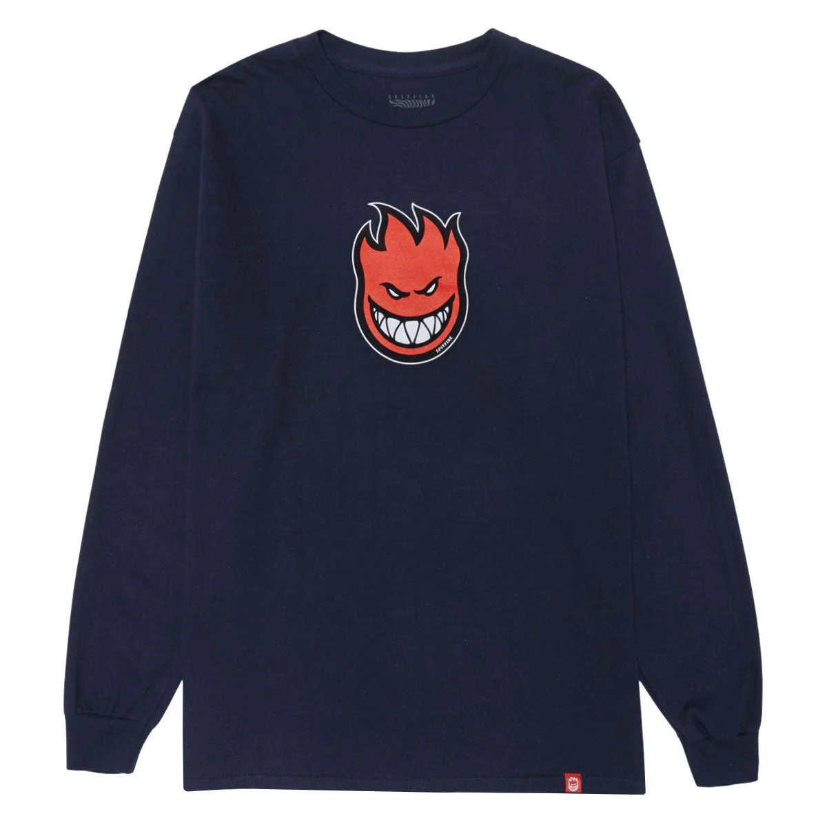 Spitfire Bighead Mid Fill Long Sleeve T-Shirt - Navy/Red/White/Black